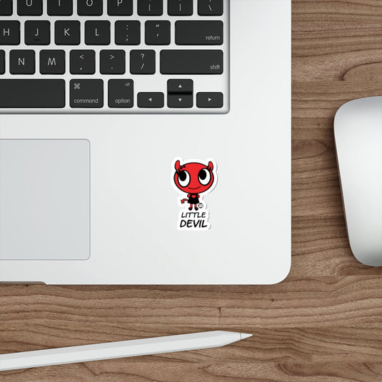 Little Devil Cartoon Character Sticker for Laptops