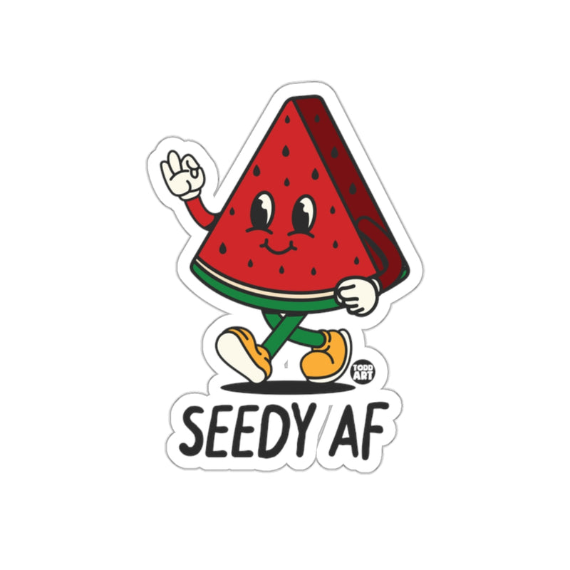 Load image into Gallery viewer, Seedy AF Cool Watermelon Character Sticker Graphic
