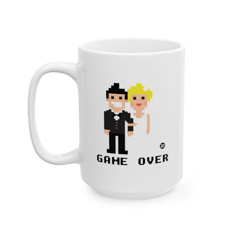 Load image into Gallery viewer, Retro Pixel Art Game Over Mug Perfect for Gamers
