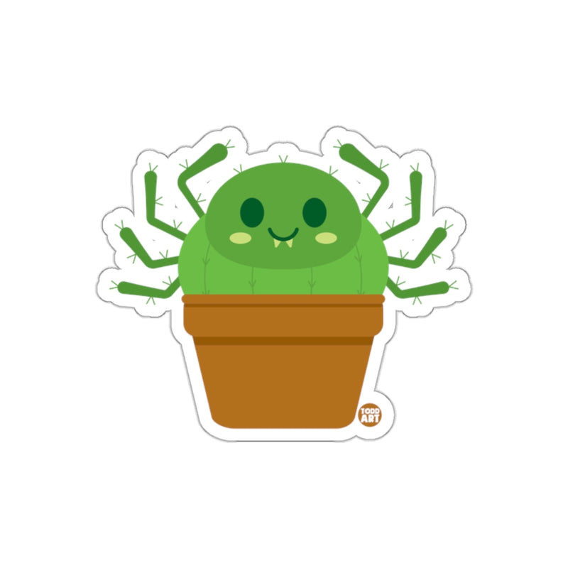 Load image into Gallery viewer, Cute Smiling Alien Cactus in Pot Sticker for Decorating
