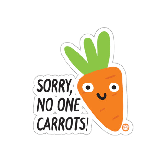 Sorry No One Carrots Funny Carrot Sticker Design