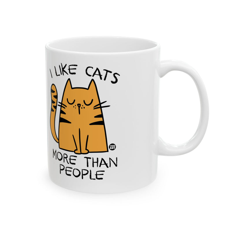 Load image into Gallery viewer, Like Cats More Than People Mug, Funny Mugs for Him, Sarcastic Mens Mug, Funny Coffee Mug Men
