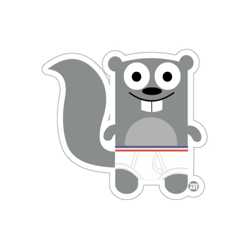 Load image into Gallery viewer, Cute Cartoon Squirrel Sticker in Underwear Design

