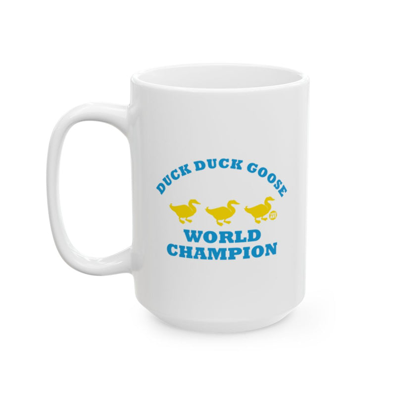 Load image into Gallery viewer, Duck Duck Goose World Champion Mug for Fun Gamers
