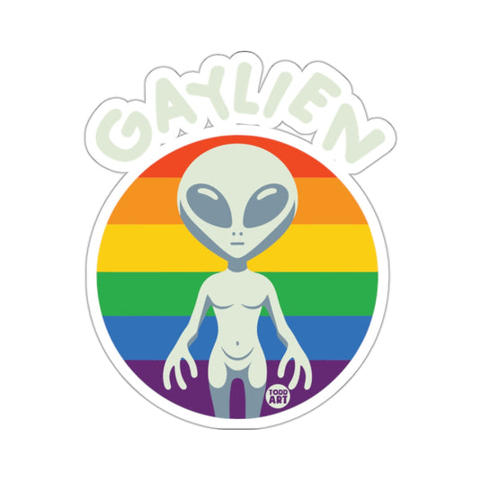LGBTQ Pride Gaylien Alien Sticker for Supporters