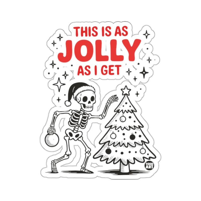Load image into Gallery viewer, THIS IS AS JOLLY AS I GET Skeleton Christmas Tree 
