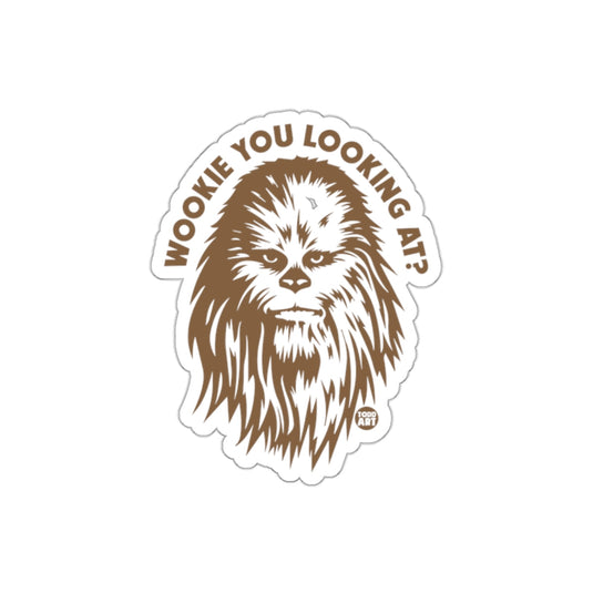 Wookie You Looking At Star Wars Inspired Design sticker