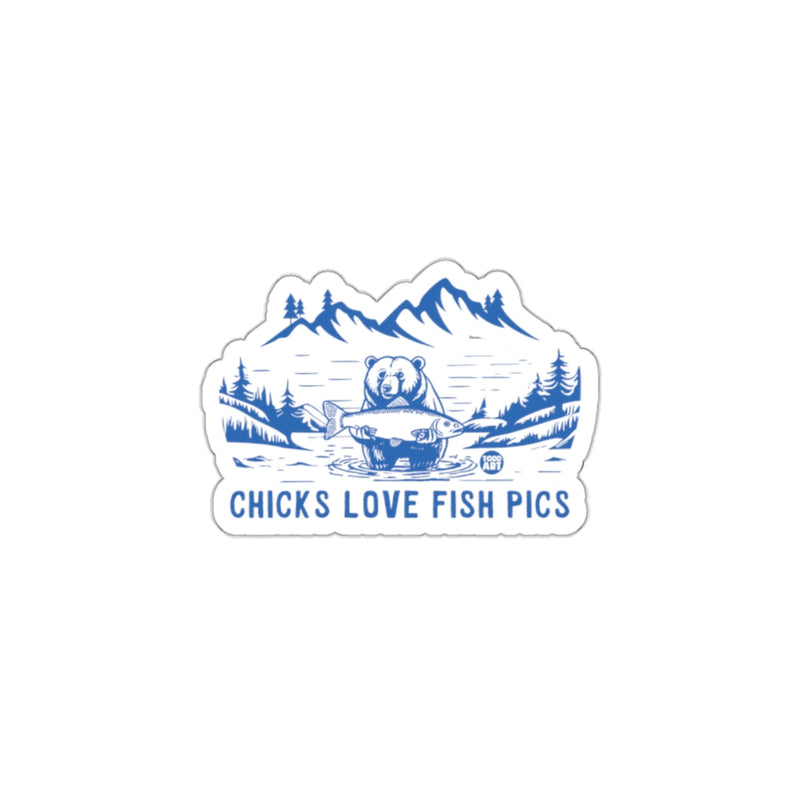 Load image into Gallery viewer, Chicks Love Fish Pics Sticker for Outdoor Enthusiasts
