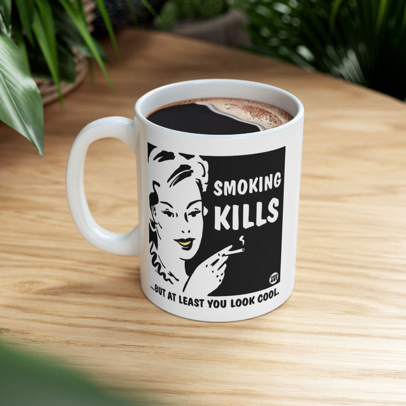 Load image into Gallery viewer, Funny Smoking Kills Retro Design Coffee Mug
