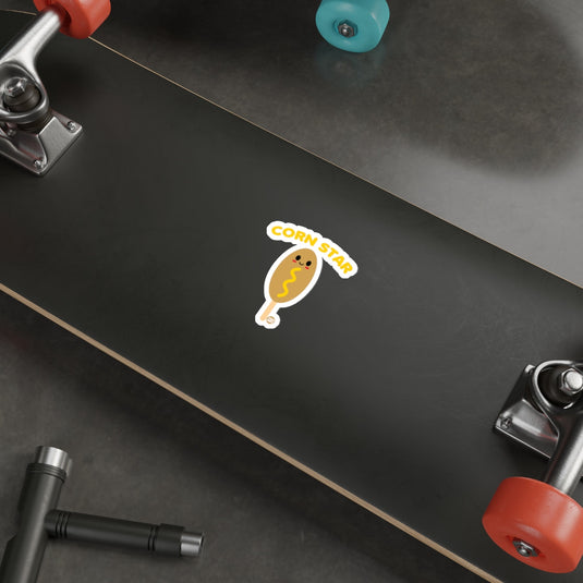 Corn Star Cute Kawaii Sticker for Skateboard Decor