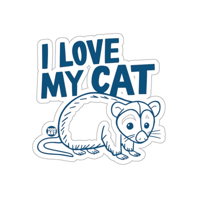 Load image into Gallery viewer, I Love My Cat Pet Animal Portrait Todd Art Design sticker
