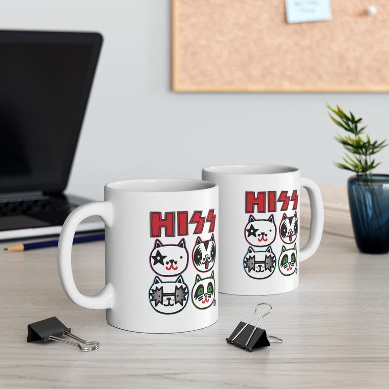 Load image into Gallery viewer, Cute Cartoon Cat Design HISS Mug for Coffee Lovers
