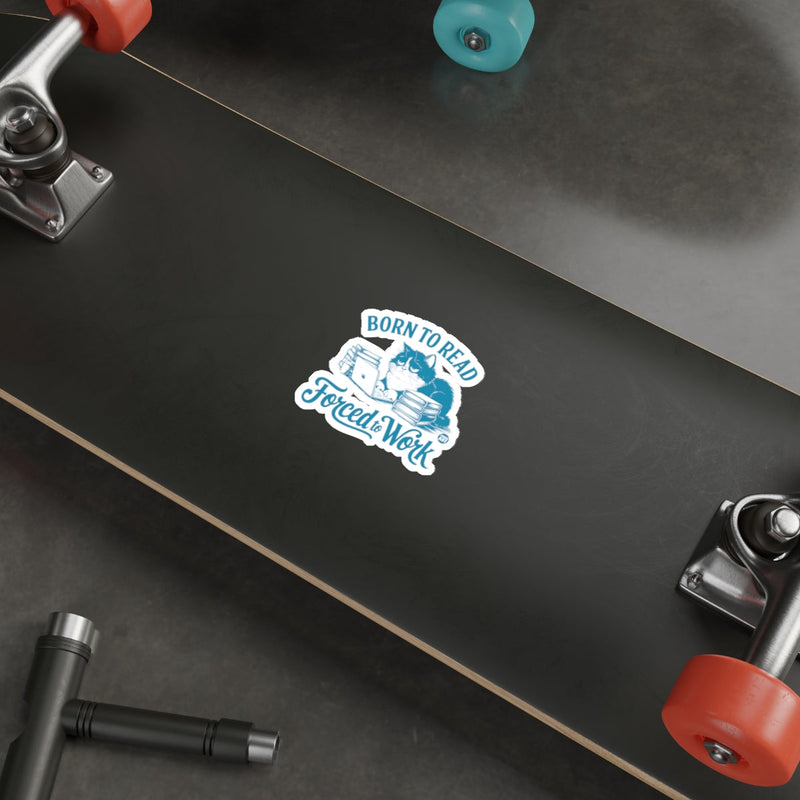 Load image into Gallery viewer, Born To Read Forced To Work Skateboard product

