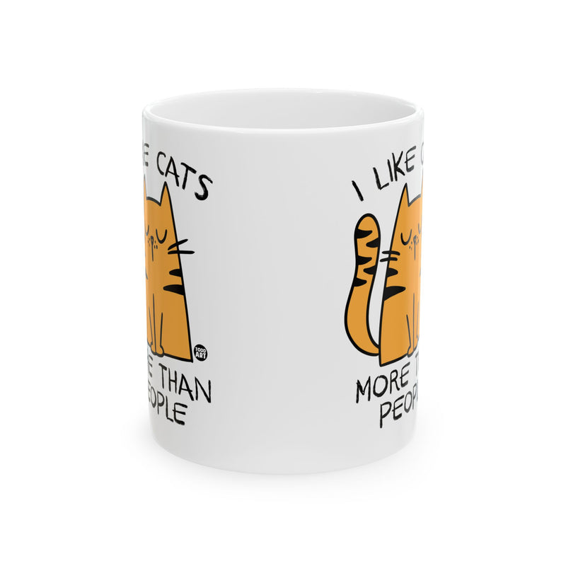 Load image into Gallery viewer, Like Cats More Than People Mug, Funny Mugs for Him, Sarcastic Mens Mug, Funny Coffee Mug Men
