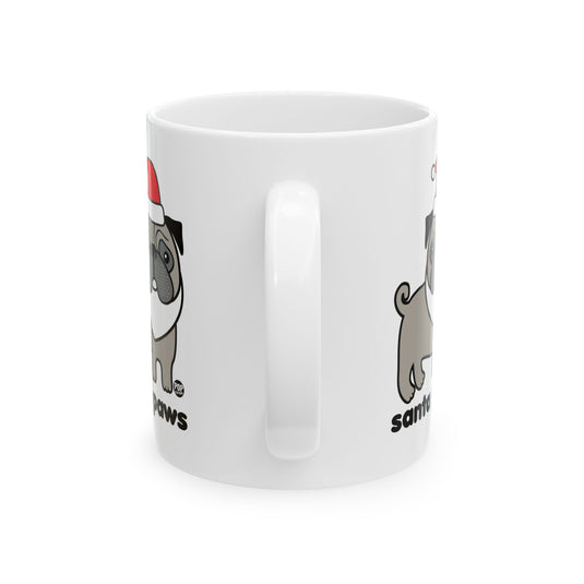 Santa Paws Pug Mug