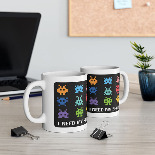 I Need My Space Alien Themed Mug for Gamers