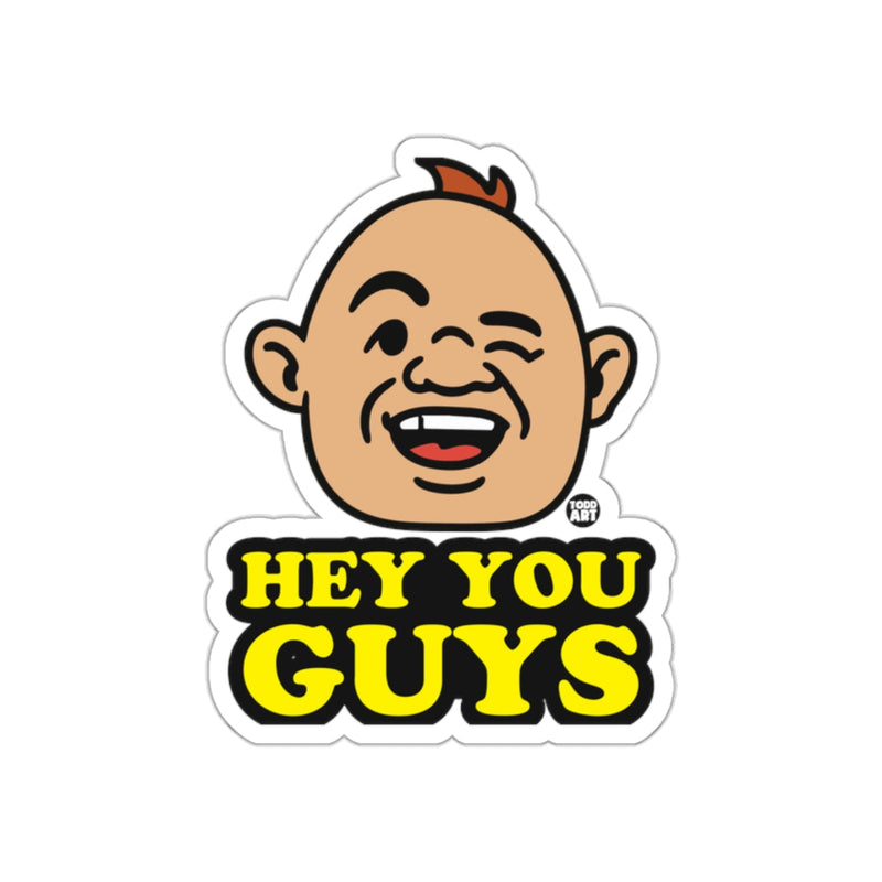 Load image into Gallery viewer, Hey You Guys Todd Art Smiling Face Cartoon sticker
