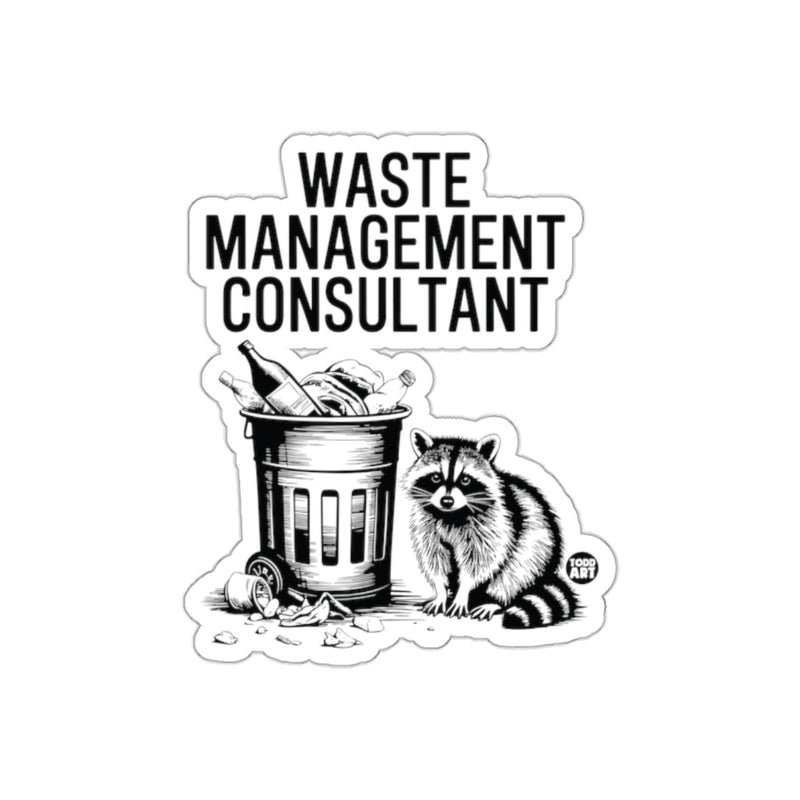 Load image into Gallery viewer, Waste Management Consultant Raccoon Funny Design sticker
