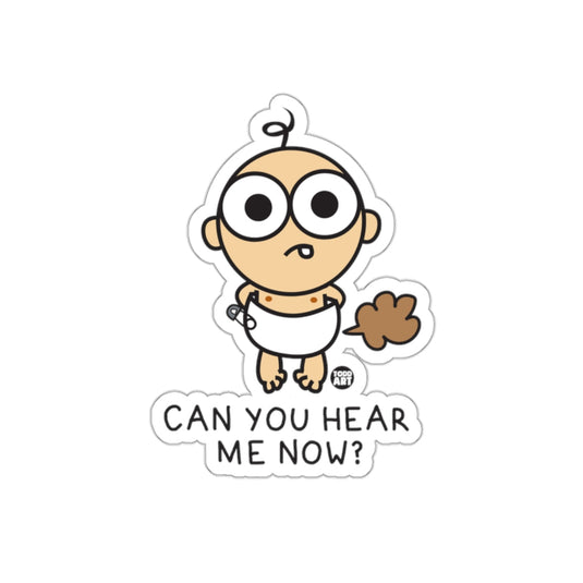 Can You Hear Me Now Baby Cartoon Sticker