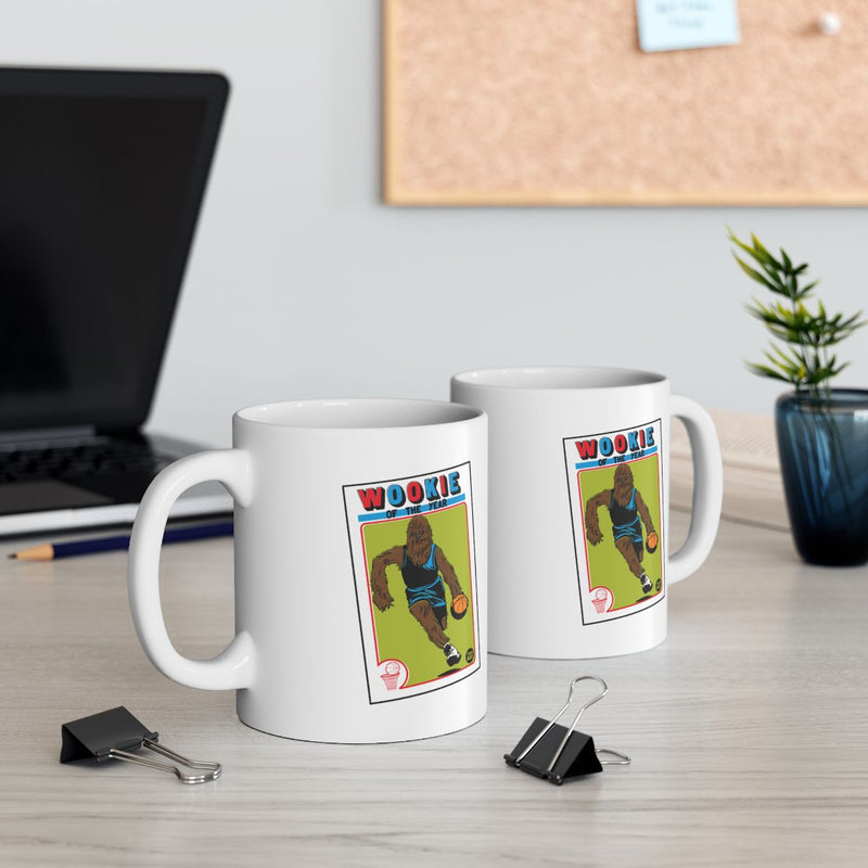 Load image into Gallery viewer, Wookie Basketball Design on White Coffee Mug Product
