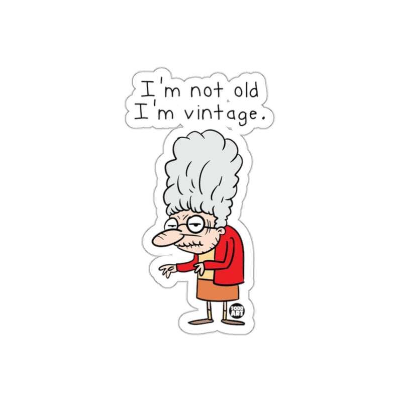 Load image into Gallery viewer, I'm Not Old I'm Vintage Funny Cartoon Sticker
