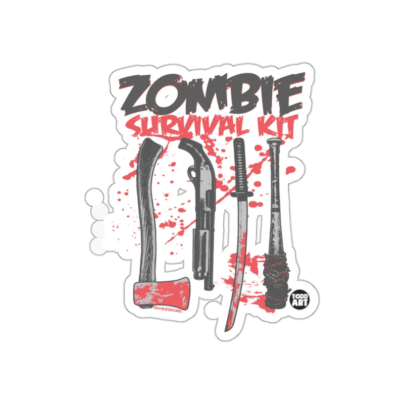 Load image into Gallery viewer, Zombie Survival Kit Graphic Design Sticker
