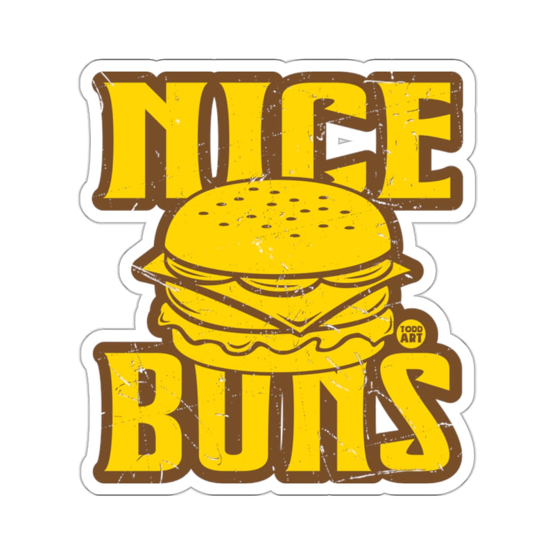Load image into Gallery viewer, Nice Buns Burger Graphic Sticker for Casual Fun
