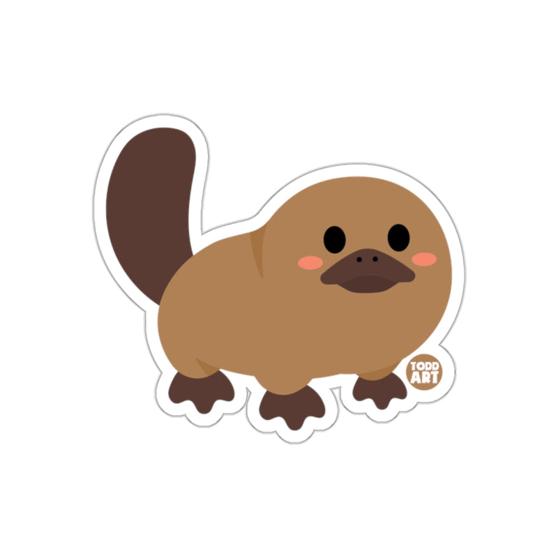 Load image into Gallery viewer, Cute Platypus Sticker Todd Art Design Decal
