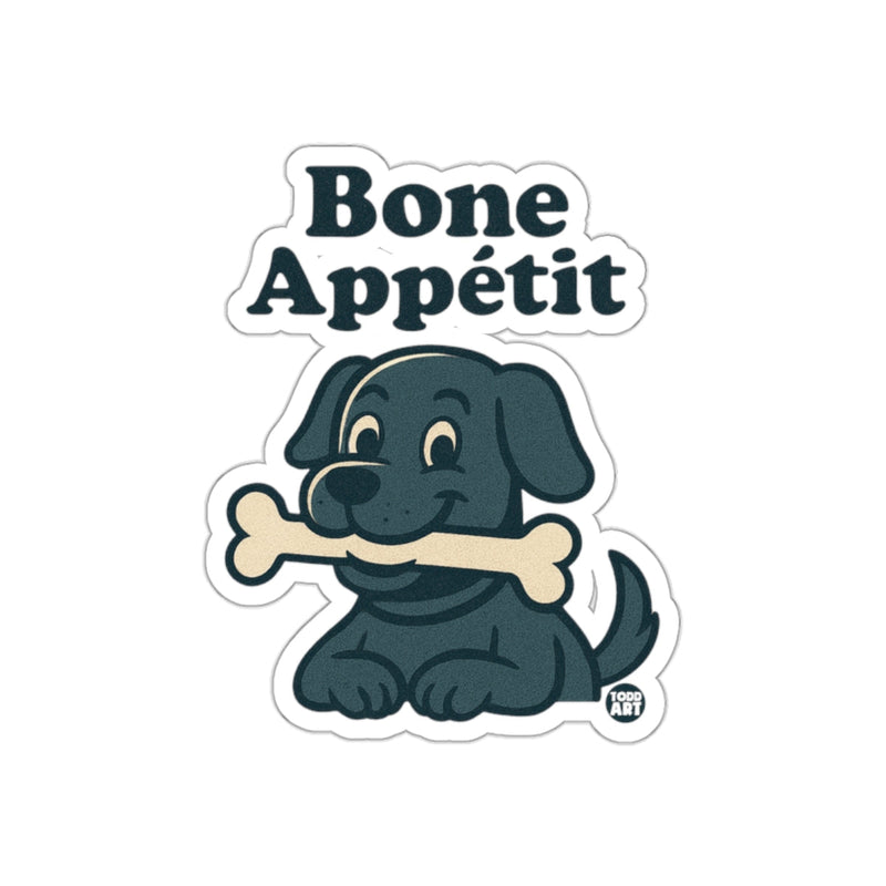 Load image into Gallery viewer, Bone App√©tit Dog with Bone Sticker for Pet Lovers
