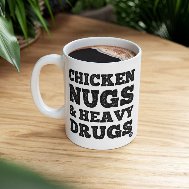 Load image into Gallery viewer, Chicken Nugs &amp; Heavy Drugs Coffee Mug
