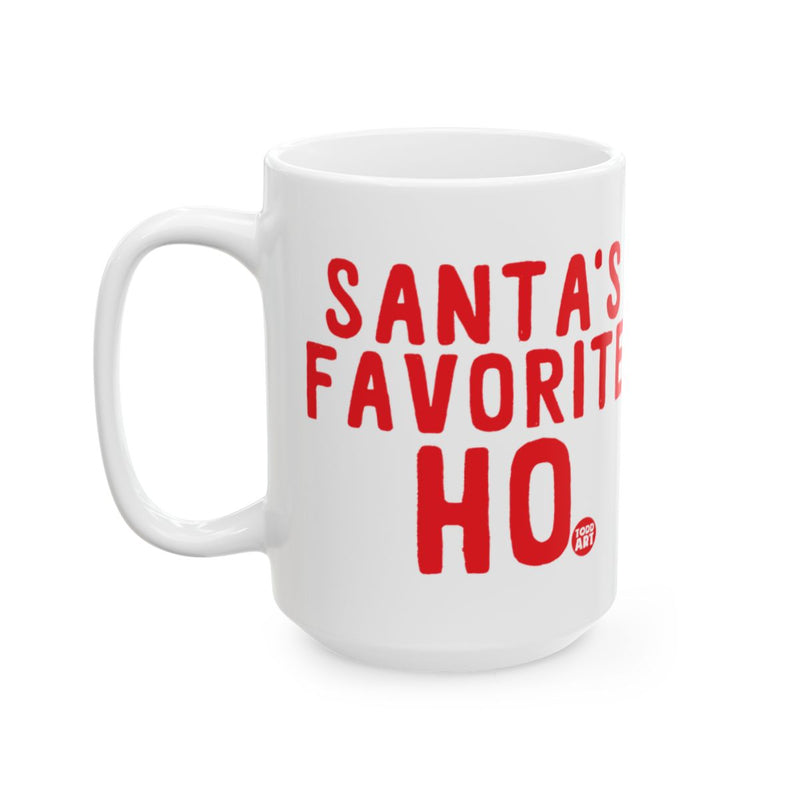 Load image into Gallery viewer, Santa's Favorite HO Festive Holiday Mug
