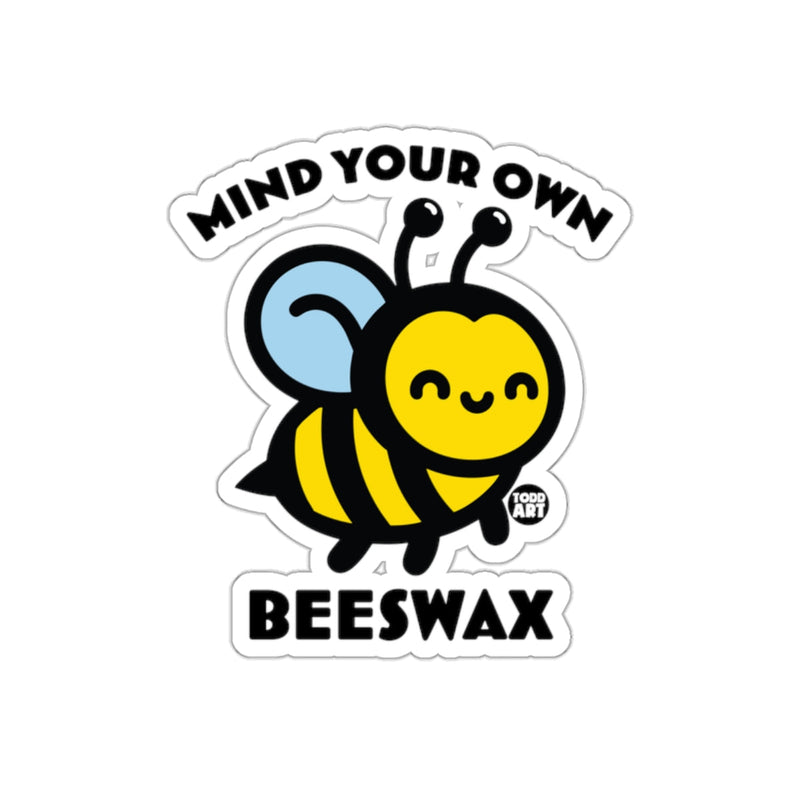 Load image into Gallery viewer, Mind Your Own Beeswax Cute Bumblebee Sticker

