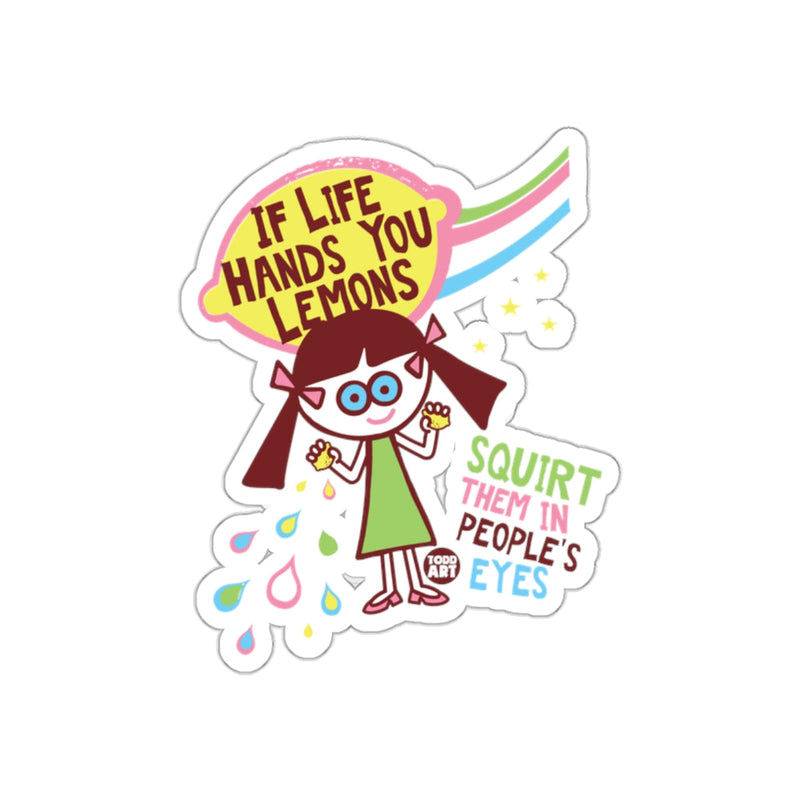 Load image into Gallery viewer, If Life Hands You Lemons Funny Sticker for Laptops
