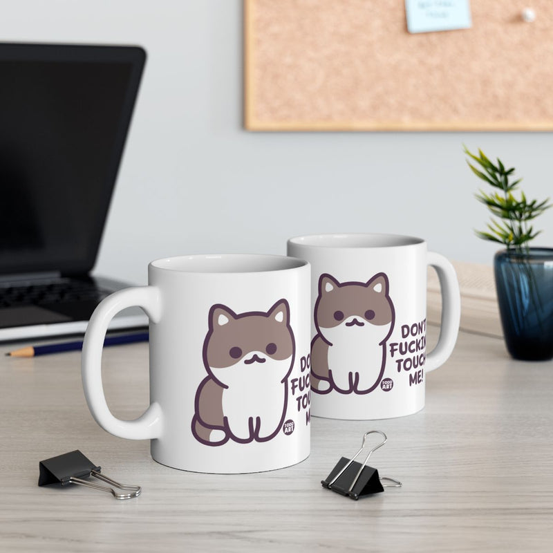 Load image into Gallery viewer, Cute Cat Don't Touch Me Funny Mug for Office or Home
