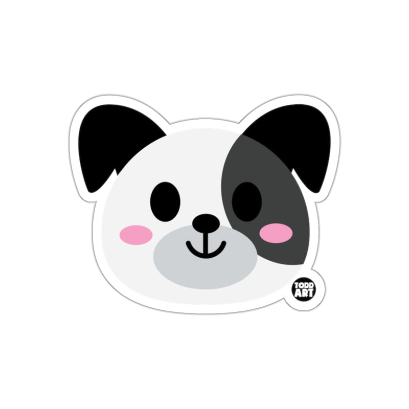 Load image into Gallery viewer, Cute Smiling Panda Face with Pink Cheeks Sticker
