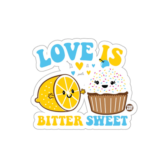 Love Is Bitter Sweet Cupcake and Lemon Sticker