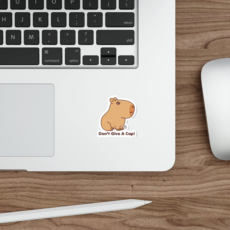 Load image into Gallery viewer, Cute Capybara Sticker Don't Give A Cap! Adhesive Strip
