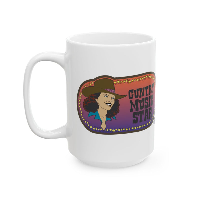 Load image into Gallery viewer, Country Music Star Illustrated Mug with Decorative Border

