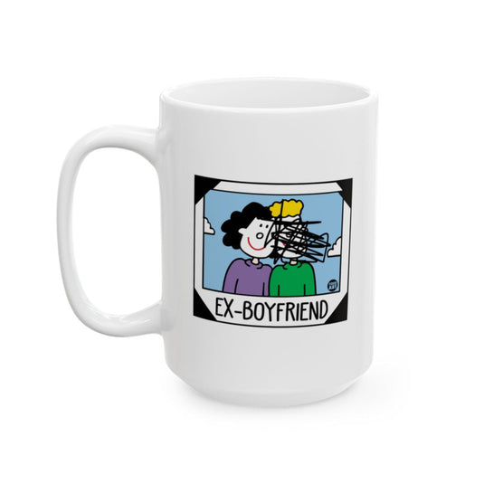 Humorous Ex-Boyfriend Scribbled Picture Mug