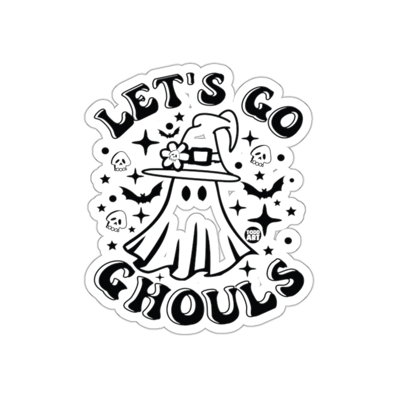 Load image into Gallery viewer, Let's Go Ghouls Halloween Sticker for Spooky Vibes
