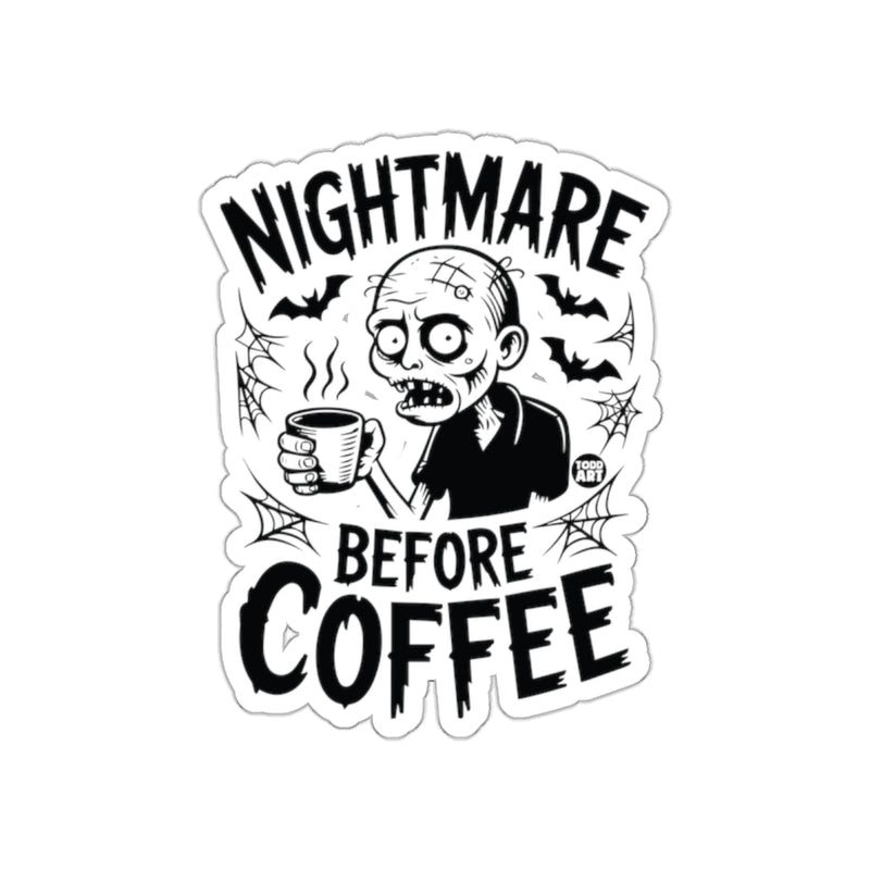 Load image into Gallery viewer, Nightmare Before Coffee Zombie Sticker fun accessory
