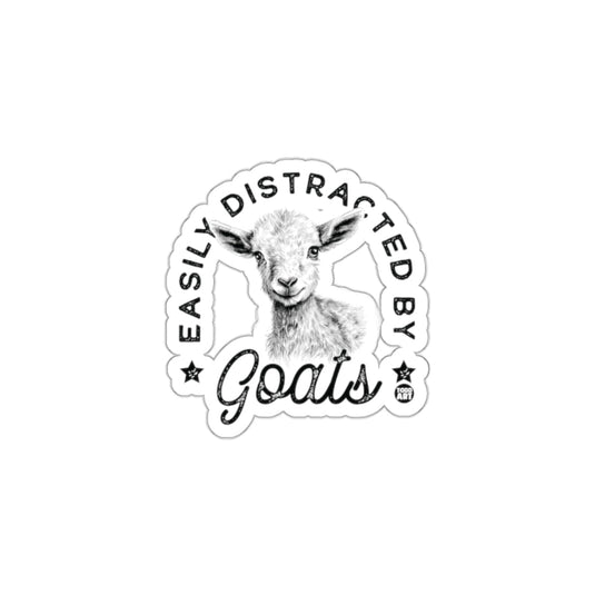 Easily Distracted by Goats Sticker Product