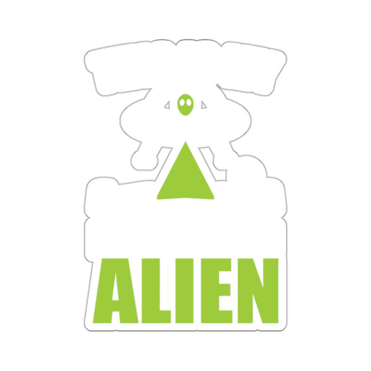 Alien Space Ship UFO Sticker Alien Themed Product