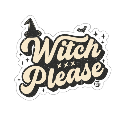 Witch Please Halloween Hat Bat Stars Todd Art 