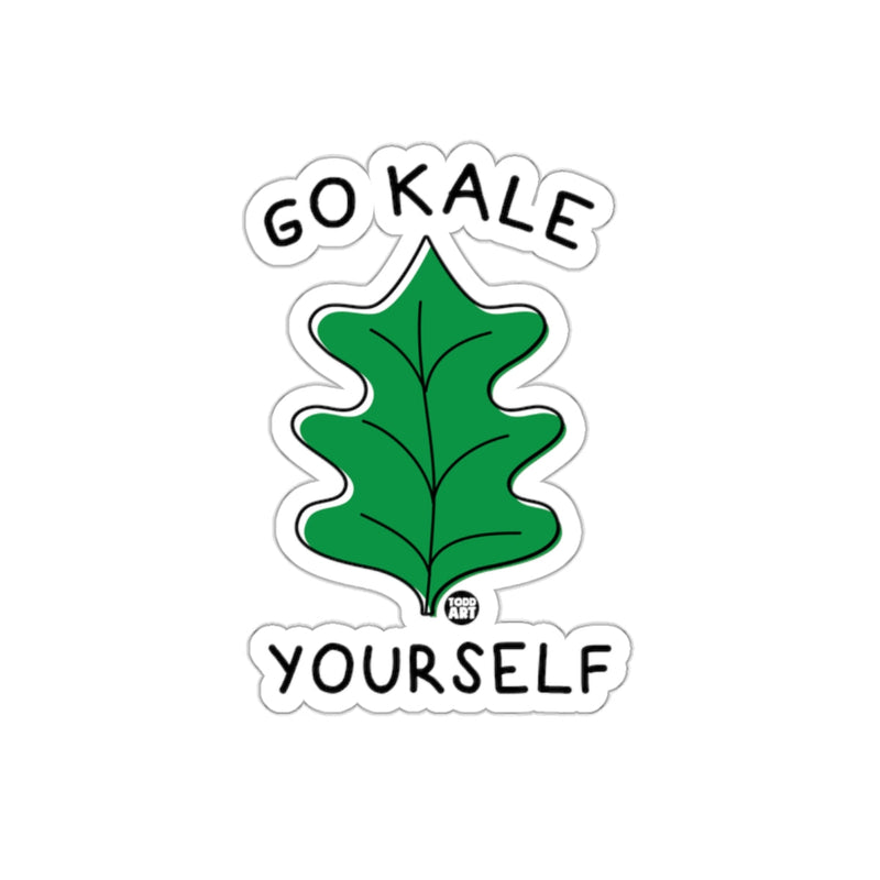 Load image into Gallery viewer, Go Kale Yourself Funny Leaf Sticker for All Ages
