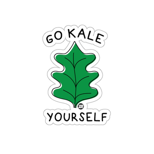 Go Kale Yourself Funny Leaf Sticker for All Ages