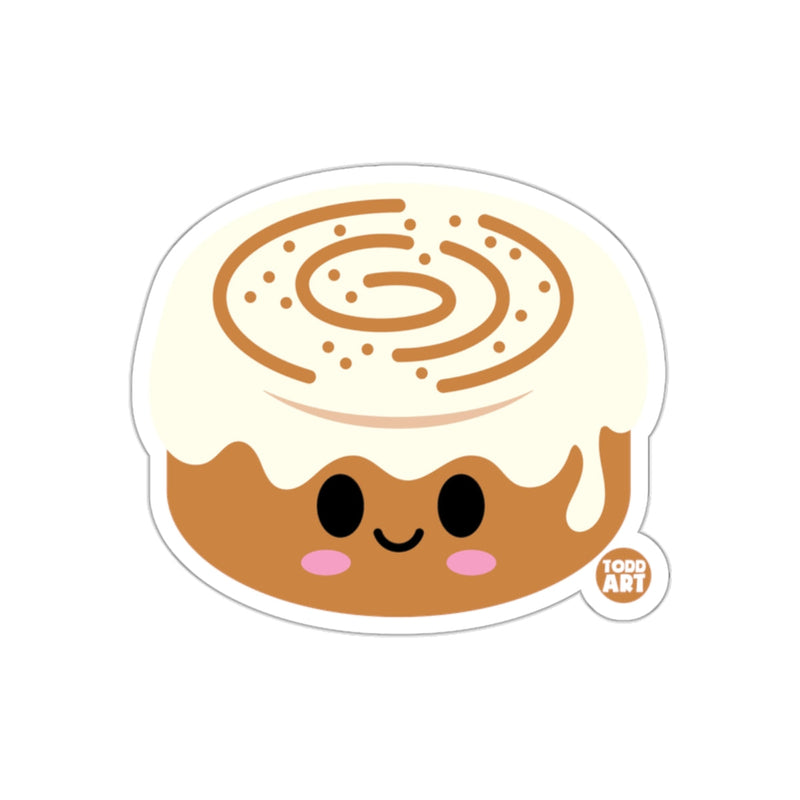 Load image into Gallery viewer, Cute Smiling Cinnamon Roll Kawaii Cartoon Sticker
