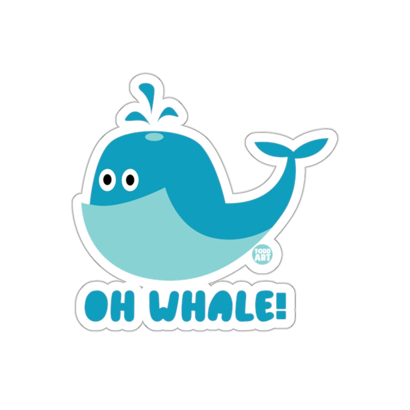 Load image into Gallery viewer, Oh Whale Cartoon Blue Whale Design Fun Sticker

