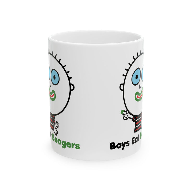 Load image into Gallery viewer, Boys Eat Boogers Coffee Mug, Funny Boys Are Stupid Mug
