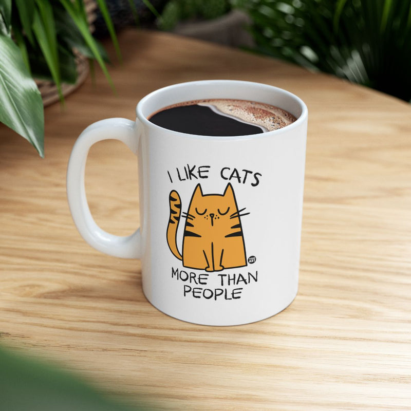 Load image into Gallery viewer, I Like Cats More Than People Funny Mug for Cat Lovers

